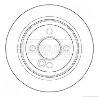 BORG & BECK Тормозной диск BBD4627